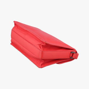 Pre-owned Bottega Veneta Intrecciato Nappa Rialto Red Leather  shoulderbag | stylenewstar