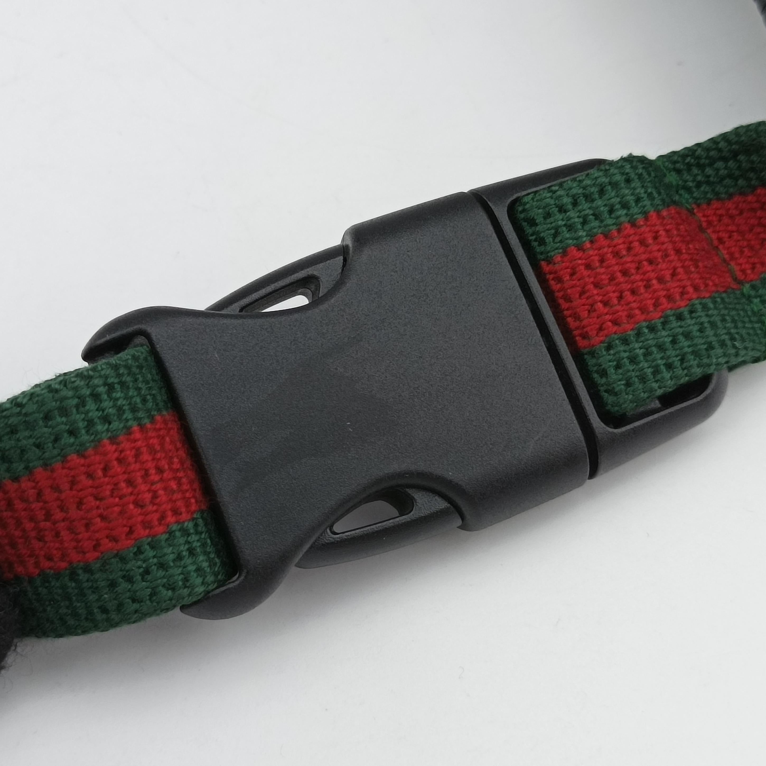 Pre-owned Gucci Gucci Print Black Leather 527792 bum bag/waist bag | stylenewstar