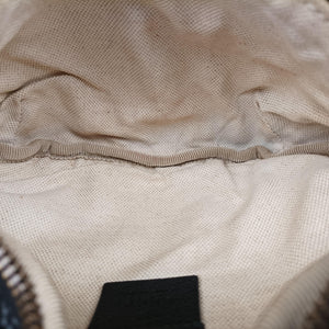 Pre-owned Gucci Gucci Print Black Leather 527792 bum bag/waist bag | stylenewstar