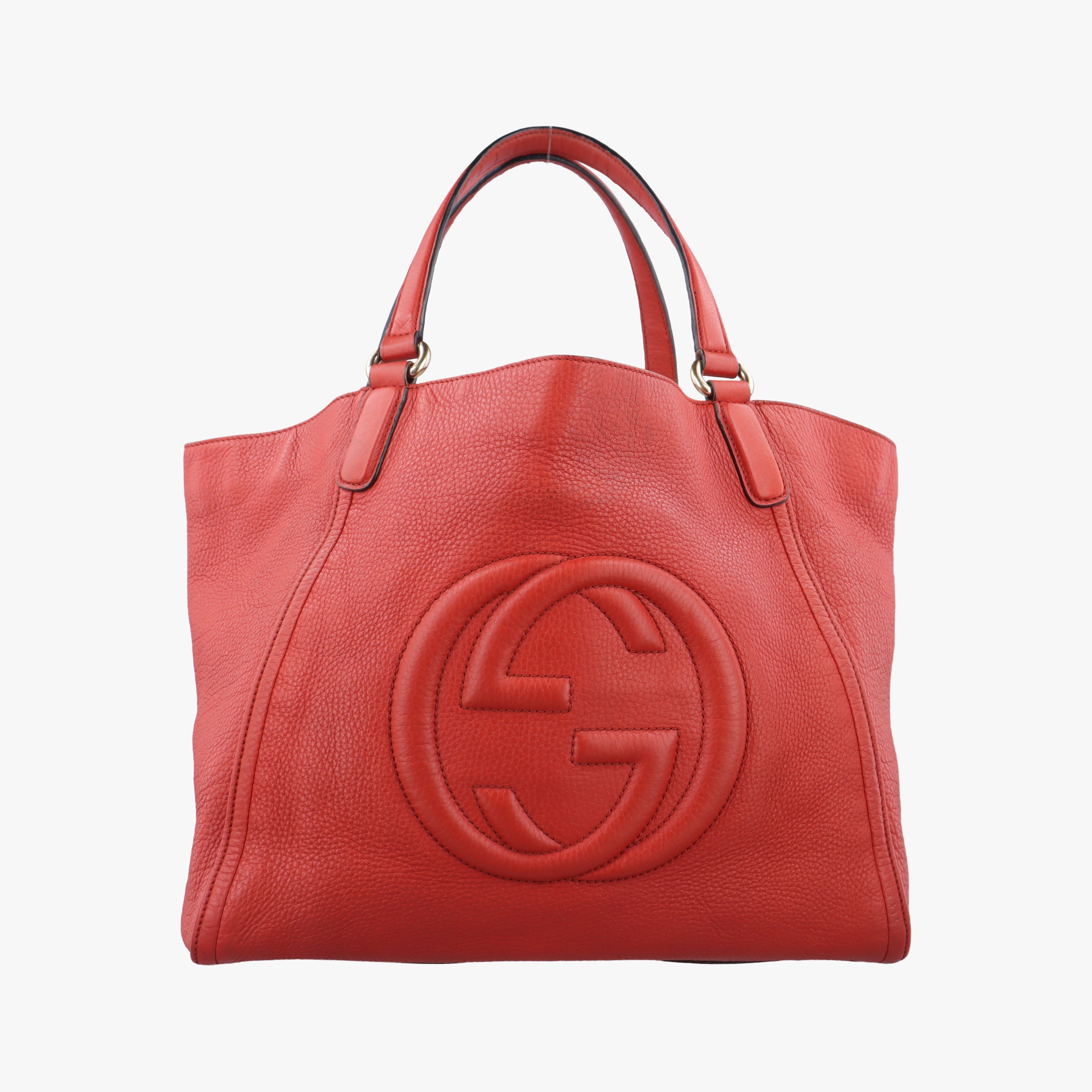 Pre-owned Gucci Soho Red Leather 282309 shoulderbag | stylenewstar