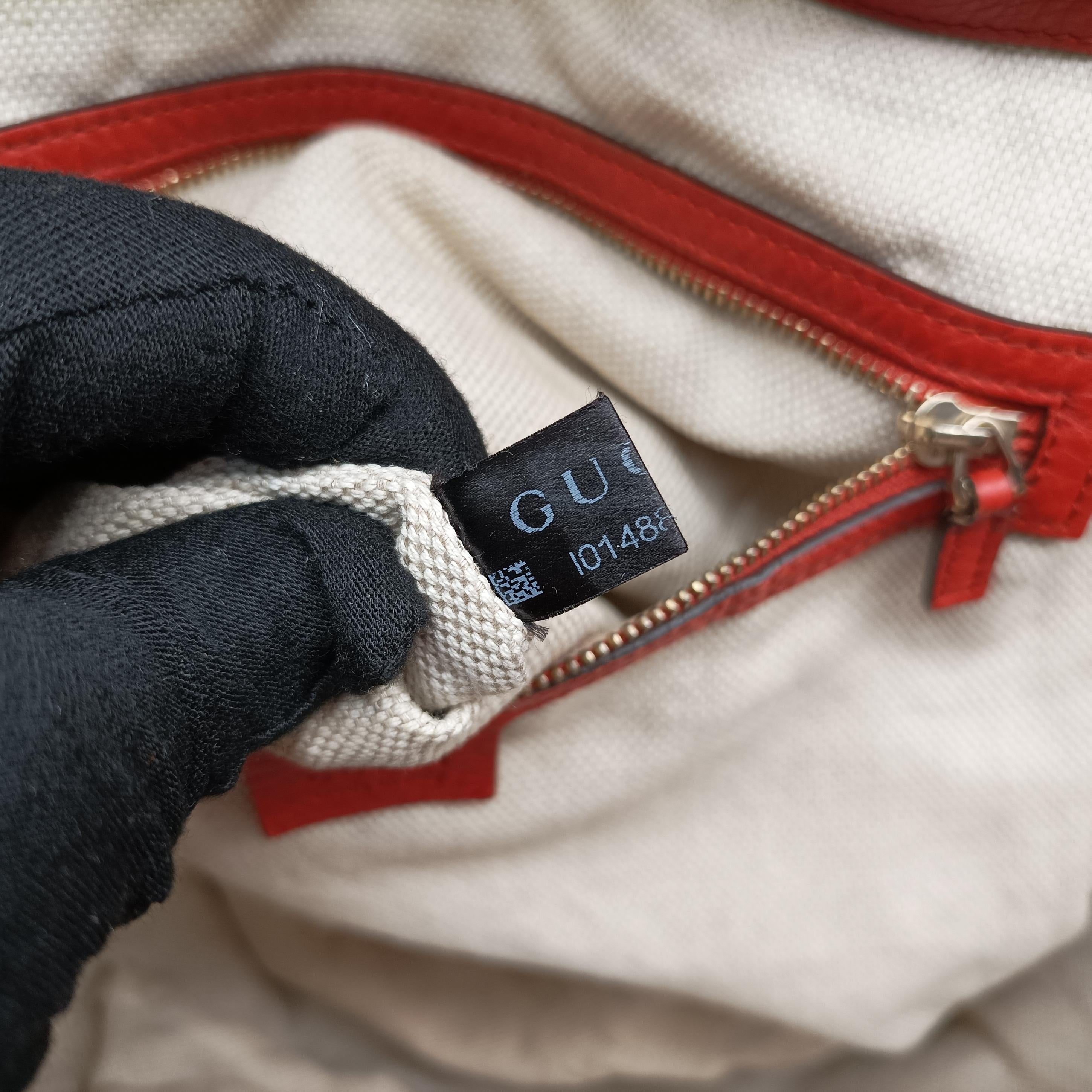 Pre-owned Gucci Soho Red Leather 282309 shoulderbag | stylenewstar