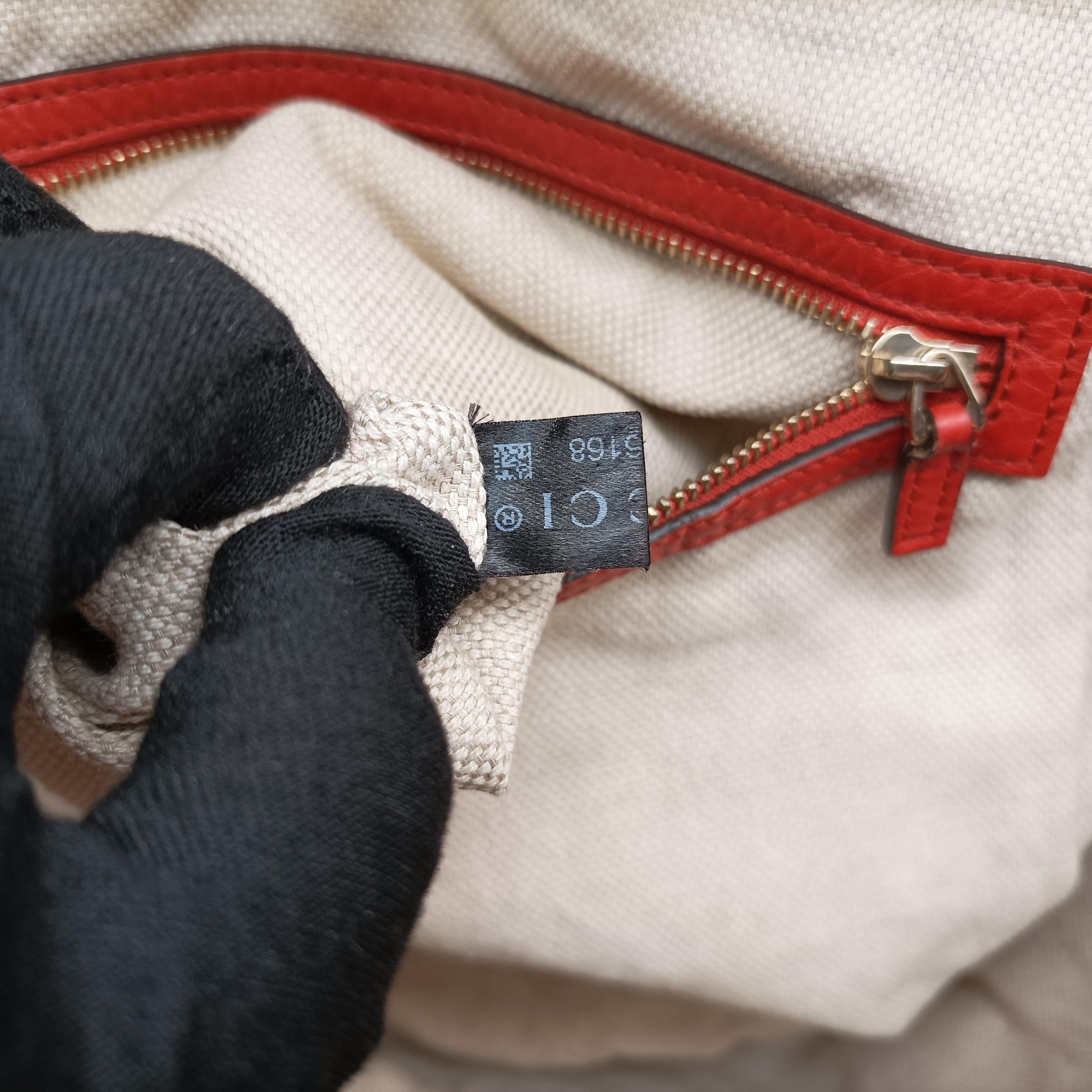 Pre-owned Gucci Soho Red Leather 282309 shoulderbag | stylenewstar