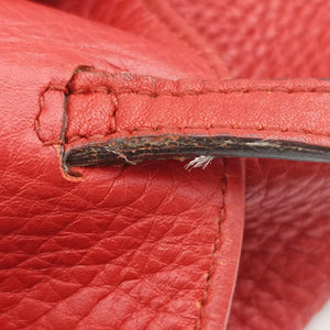 Pre-owned Gucci Soho Red Leather 282309 shoulderbag | stylenewstar