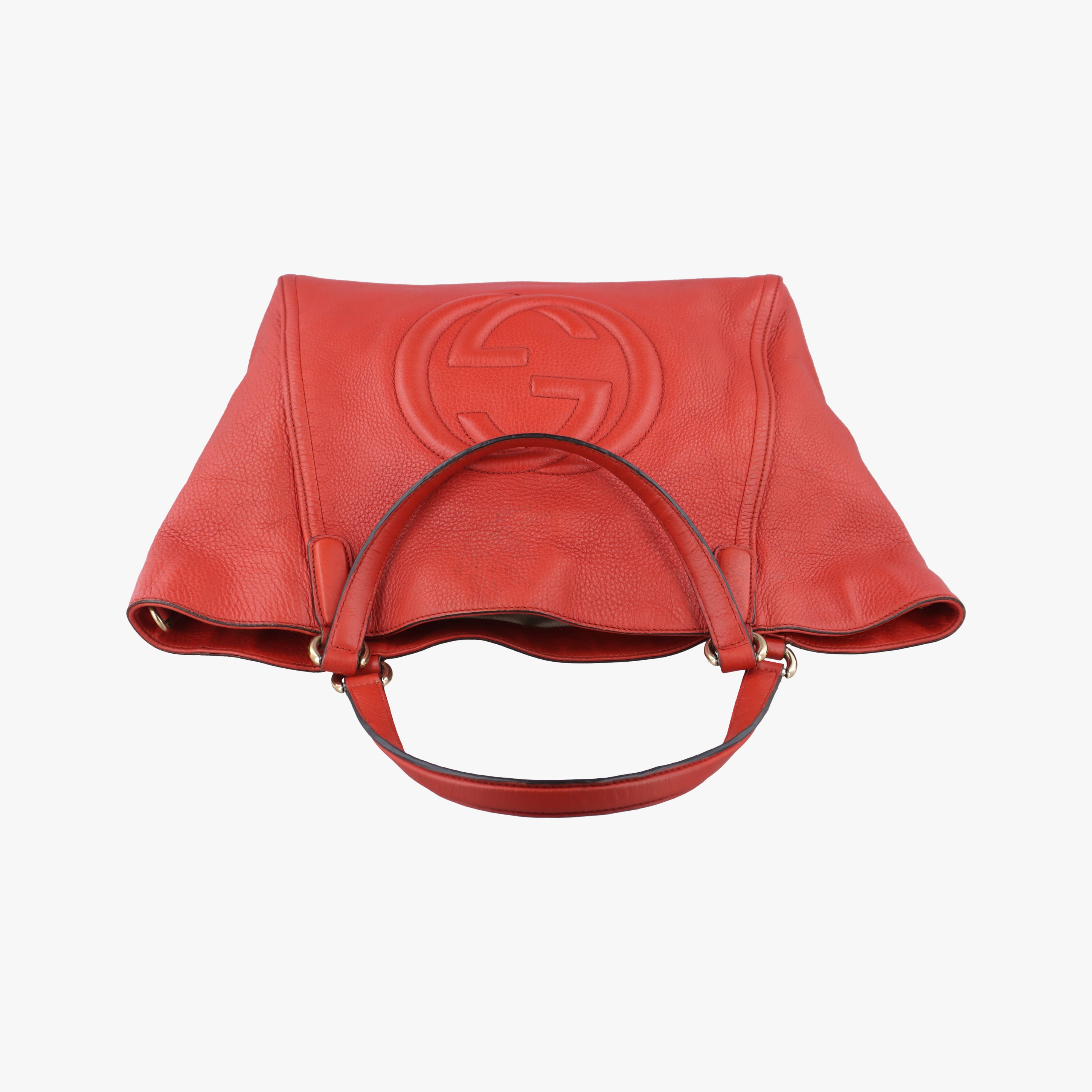 Pre-owned Gucci Soho Red Leather 282309 shoulderbag | stylenewstar