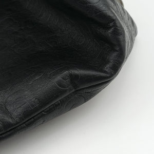 Pre-owned Gucci Horsebit pattern studs Black Leather 286304 handbag | stylenewstar