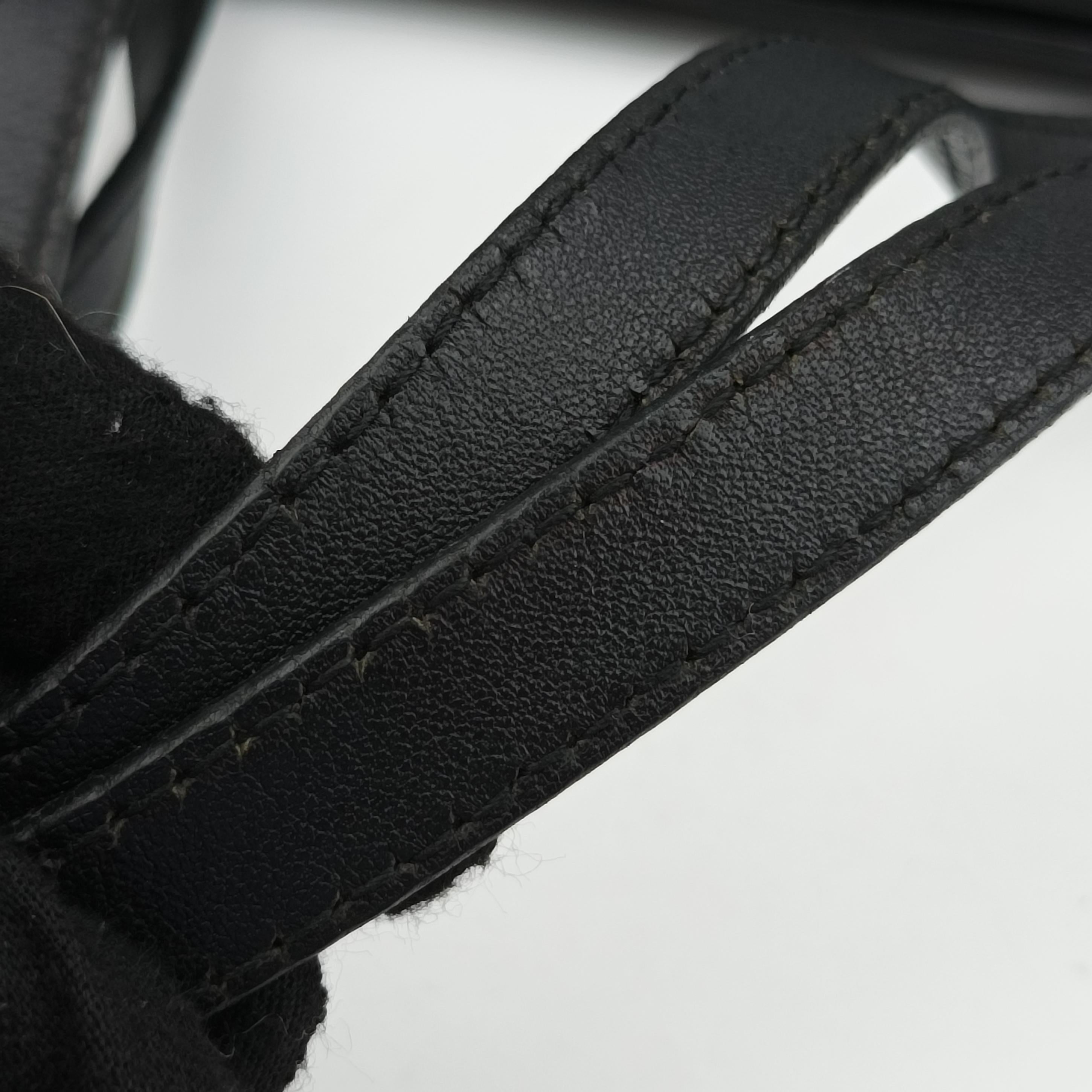 Pre-owned Gucci Horsebit pattern studs Black Leather 286304 handbag | stylenewstar