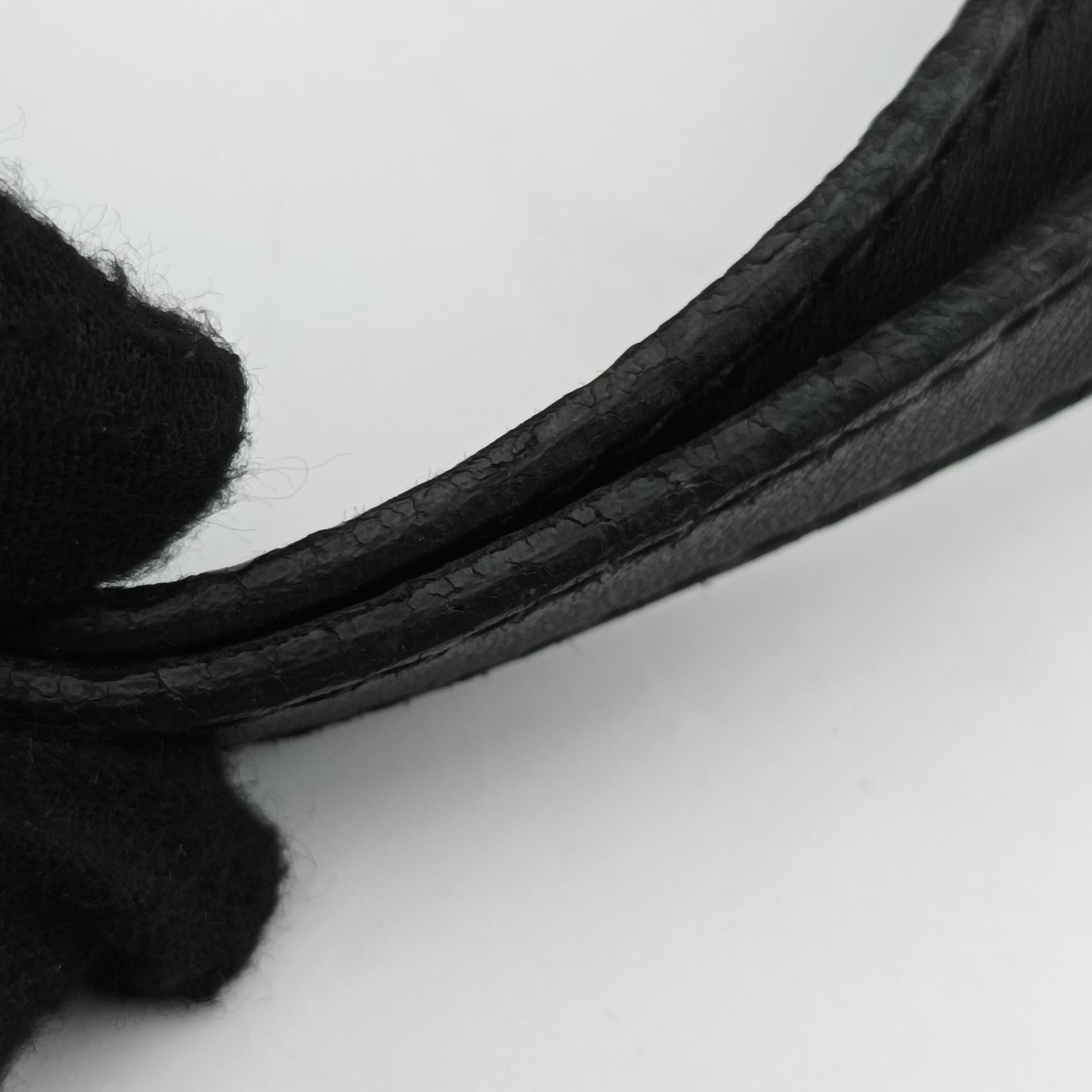 Pre-owned Gucci Horsebit pattern studs Black Leather 286304 handbag | stylenewstar