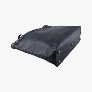 Pre-owned Gucci Horsebit pattern studs Black Leather 286304 handbag | stylenewstar