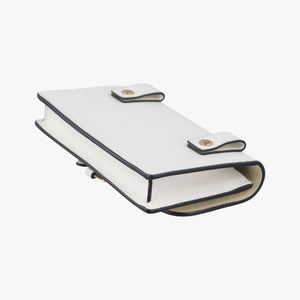 Pre-owned Christian Dior Saddle White Leather  bum bag/waist bag | stylenewstar