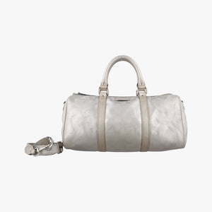 Vintage Gucci GG plus Spring Joy GG Supreme Silver PVC coated canvas 203696 bostonbag | stylenewstar