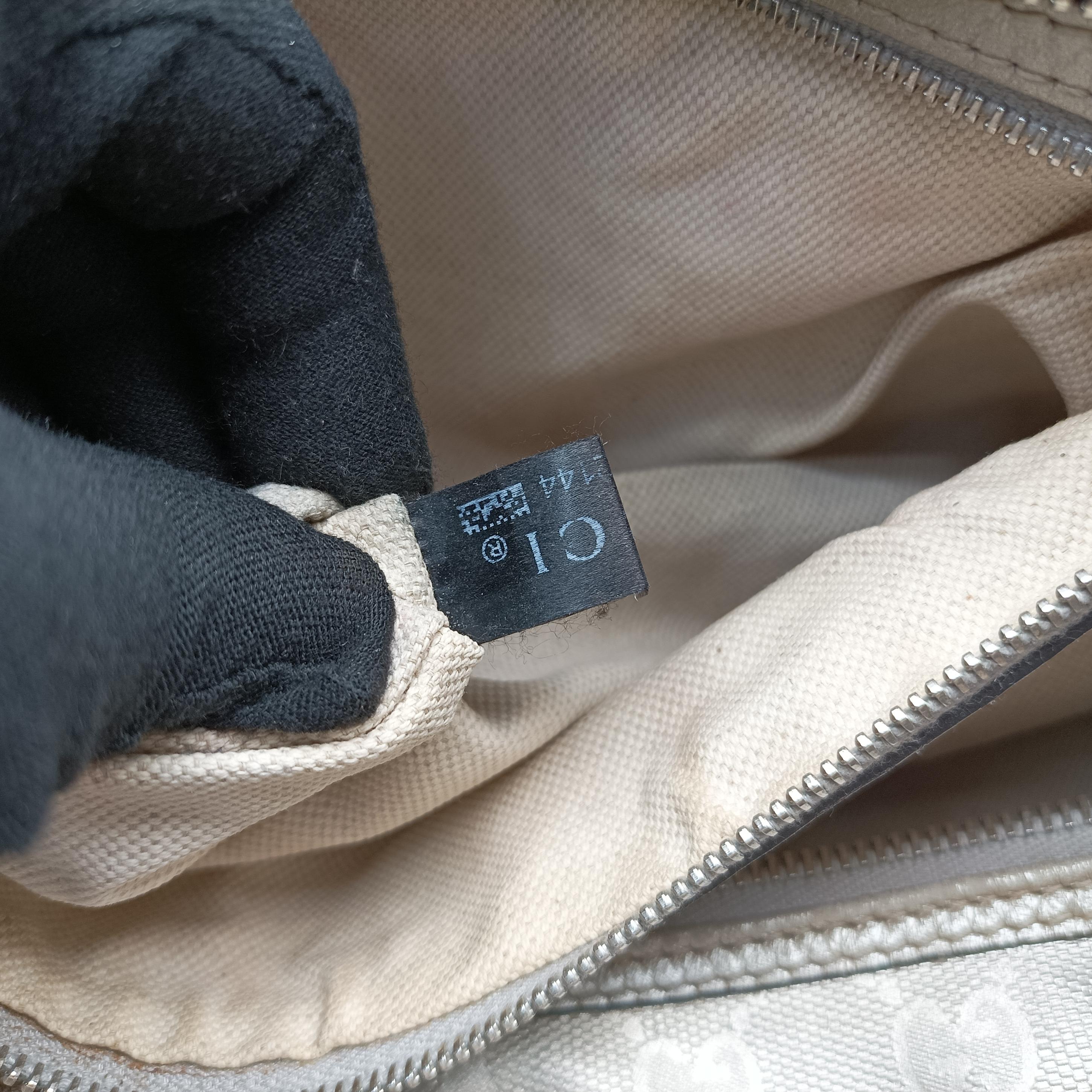 Vintage Gucci GG plus Spring Joy GG Supreme Silver PVC coated canvas 203696 bostonbag | stylenewstar