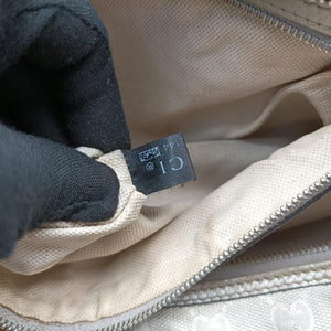 Vintage Gucci GG plus Spring Joy GG Supreme Silver PVC coated canvas 203696 bostonbag | stylenewstar