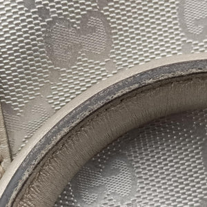 Vintage Gucci GG plus Spring Joy GG Supreme Silver PVC coated canvas 203696 bostonbag | stylenewstar