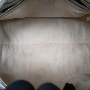 Vintage Gucci GG plus Spring Joy GG Supreme Silver PVC coated canvas 203696 bostonbag | stylenewstar