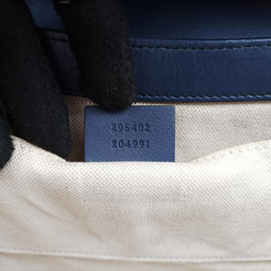 Pre-owned Gucci Emily Navy Leather 295402 shoulderbag | stylenewstar