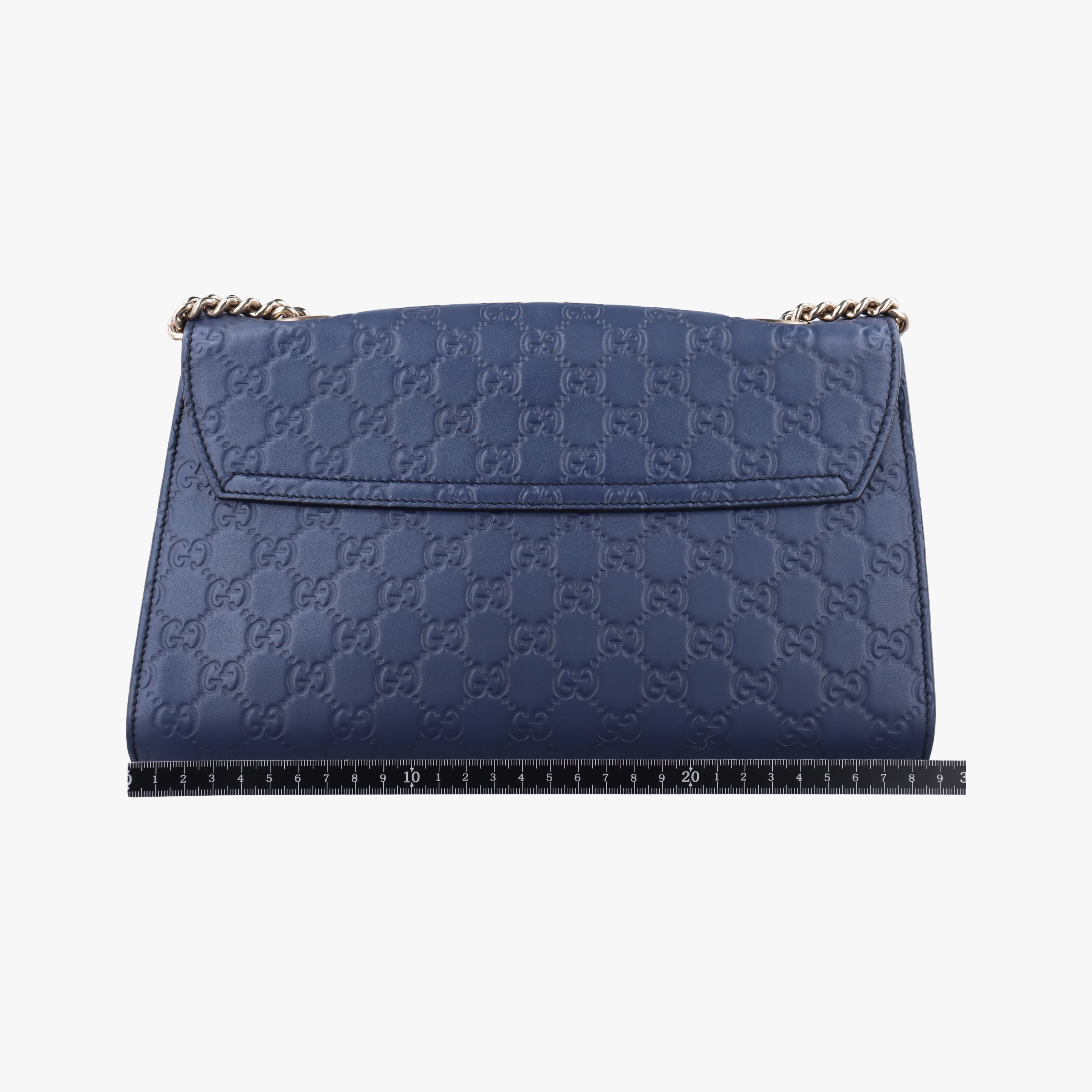 Pre-owned Gucci Emily Navy Leather 295402 shoulderbag | stylenewstar