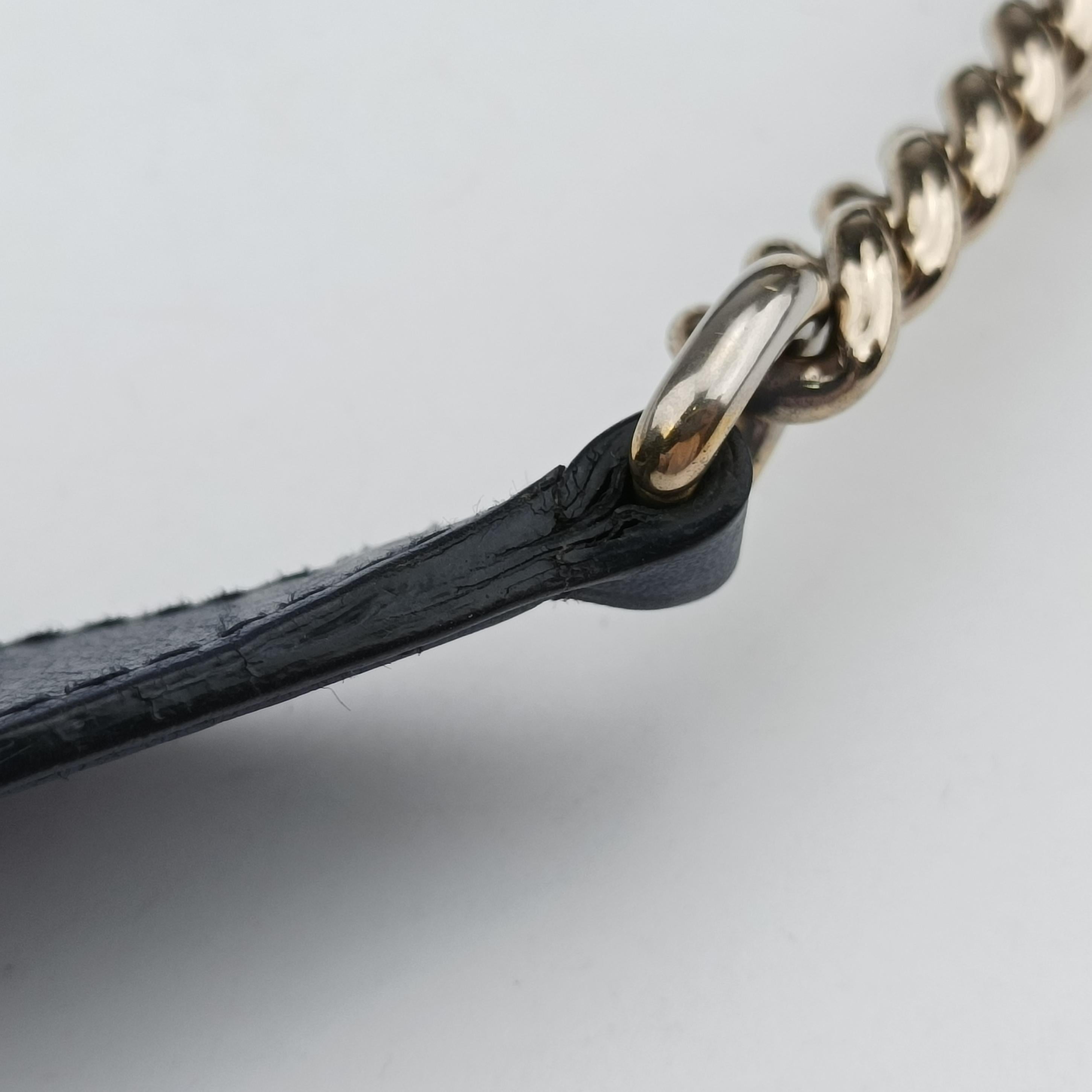 Pre-owned Gucci Emily Navy Leather 295402 shoulderbag | stylenewstar