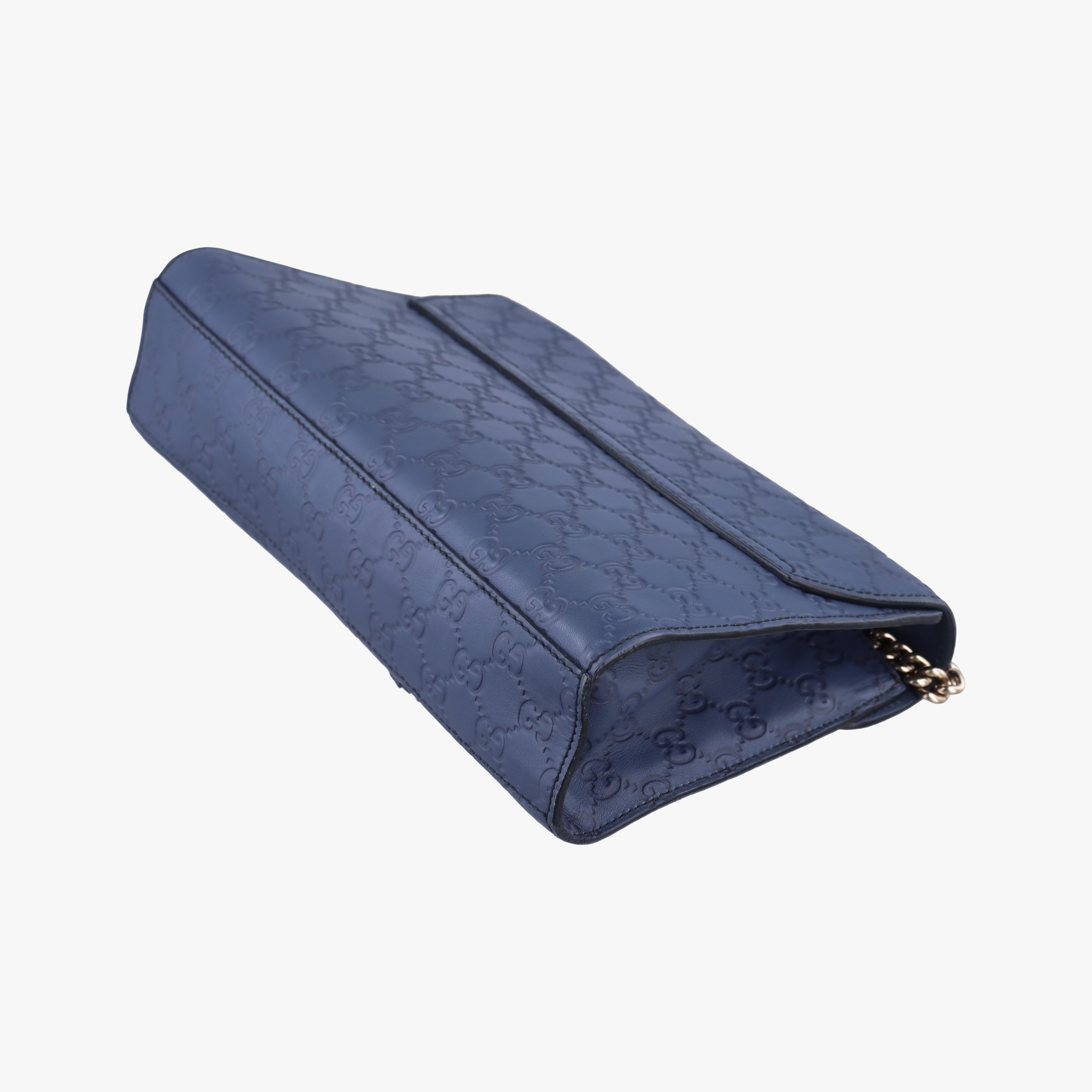 Pre-owned Gucci Emily Navy Leather 295402 shoulderbag | stylenewstar