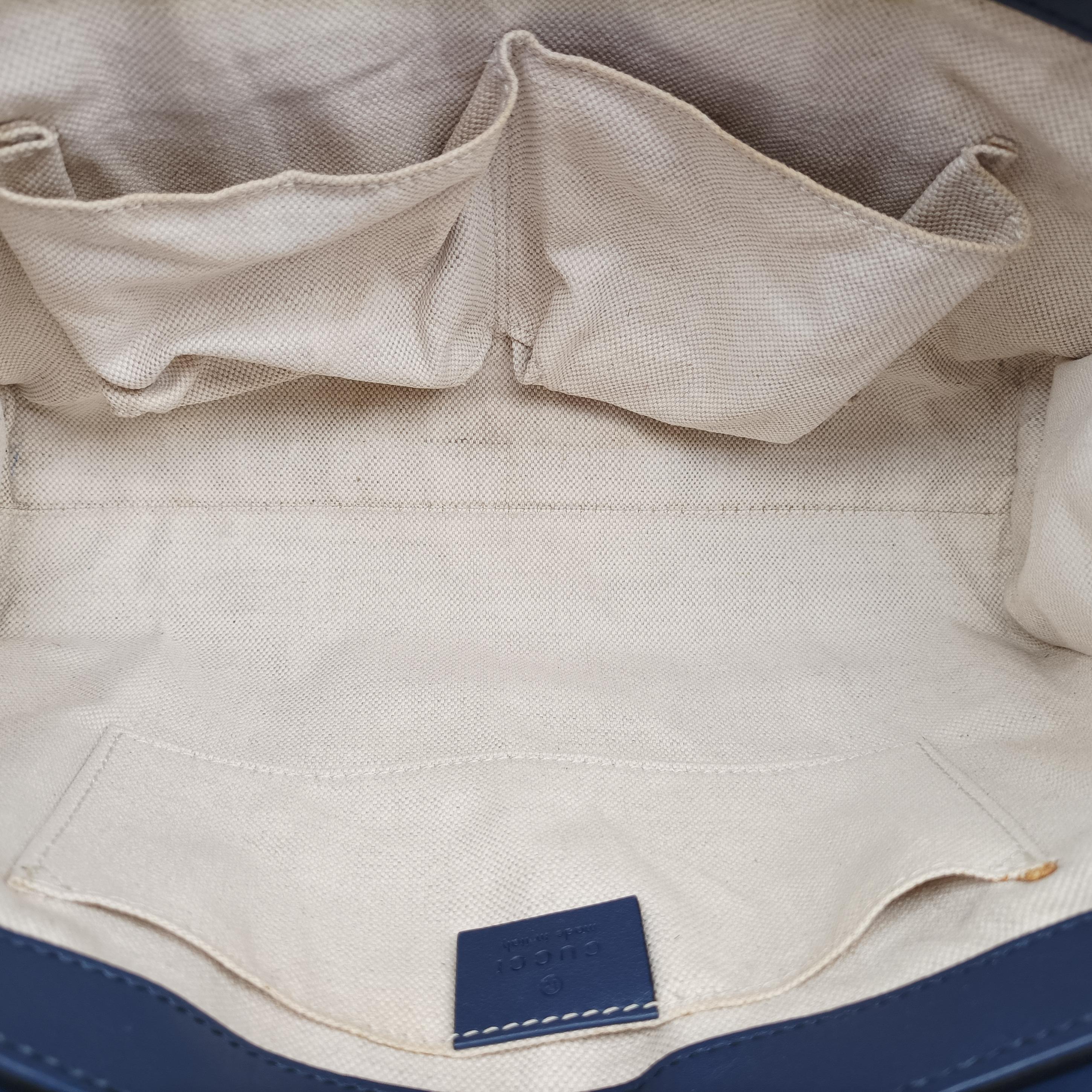 Pre-owned Gucci Emily Navy Leather 295402 shoulderbag | stylenewstar