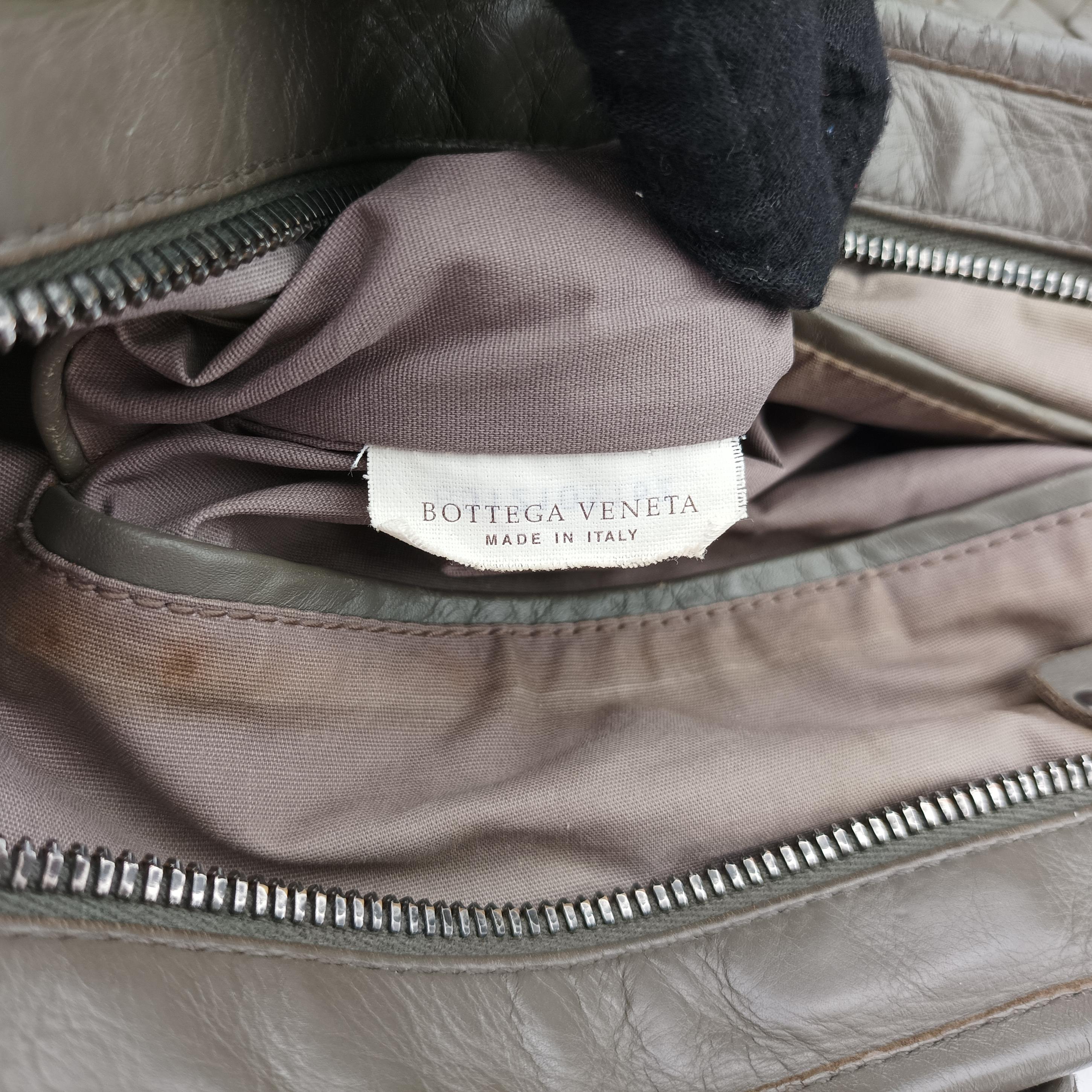 Pre-owned Bottega Veneta Intrecciato Olive Green lambskin  handbag | stylenewstar