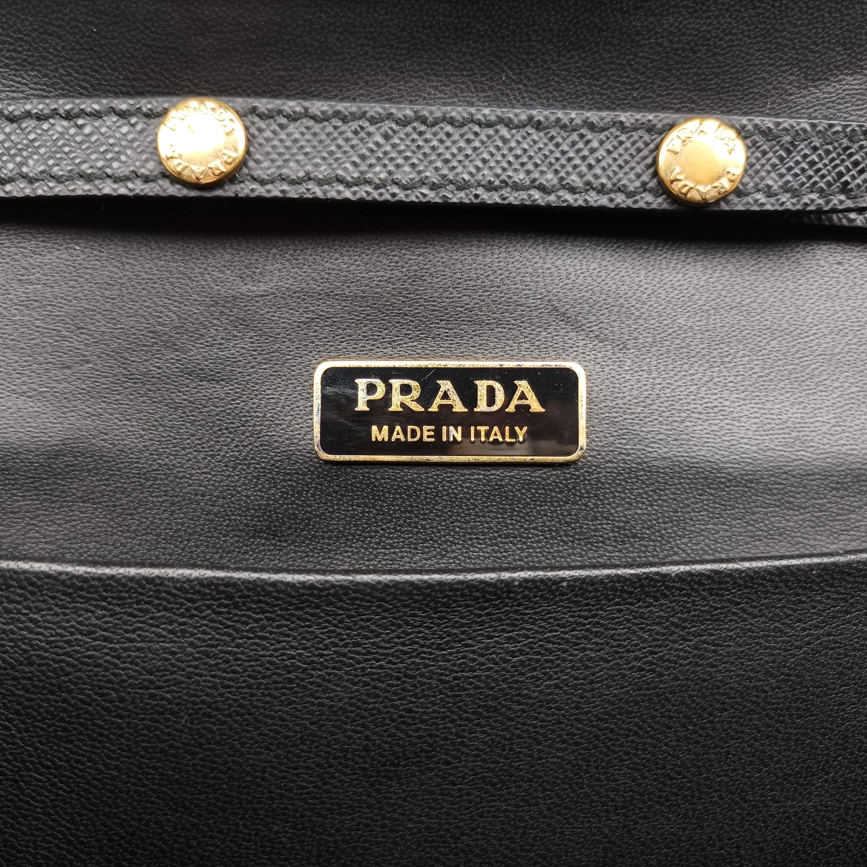 Pre-owned Prada Cahier Astrology Black Velour  shoulderbag | stylenewstar