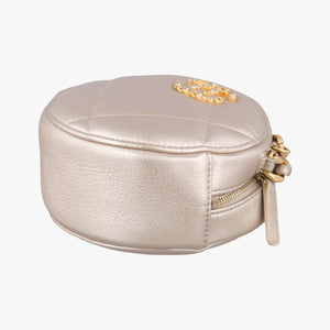 Pre-owned Chanel CHANEL 19 Round Golden lambskin AP0945 shoulderbag | stylenewstar