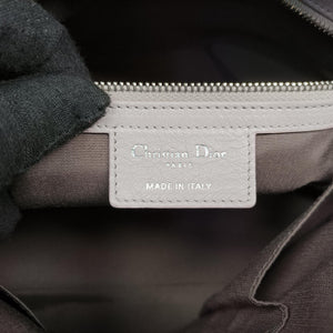 Pre-owned Christian Dior Granville Grey lambskin  shoulderbag | stylenewstar