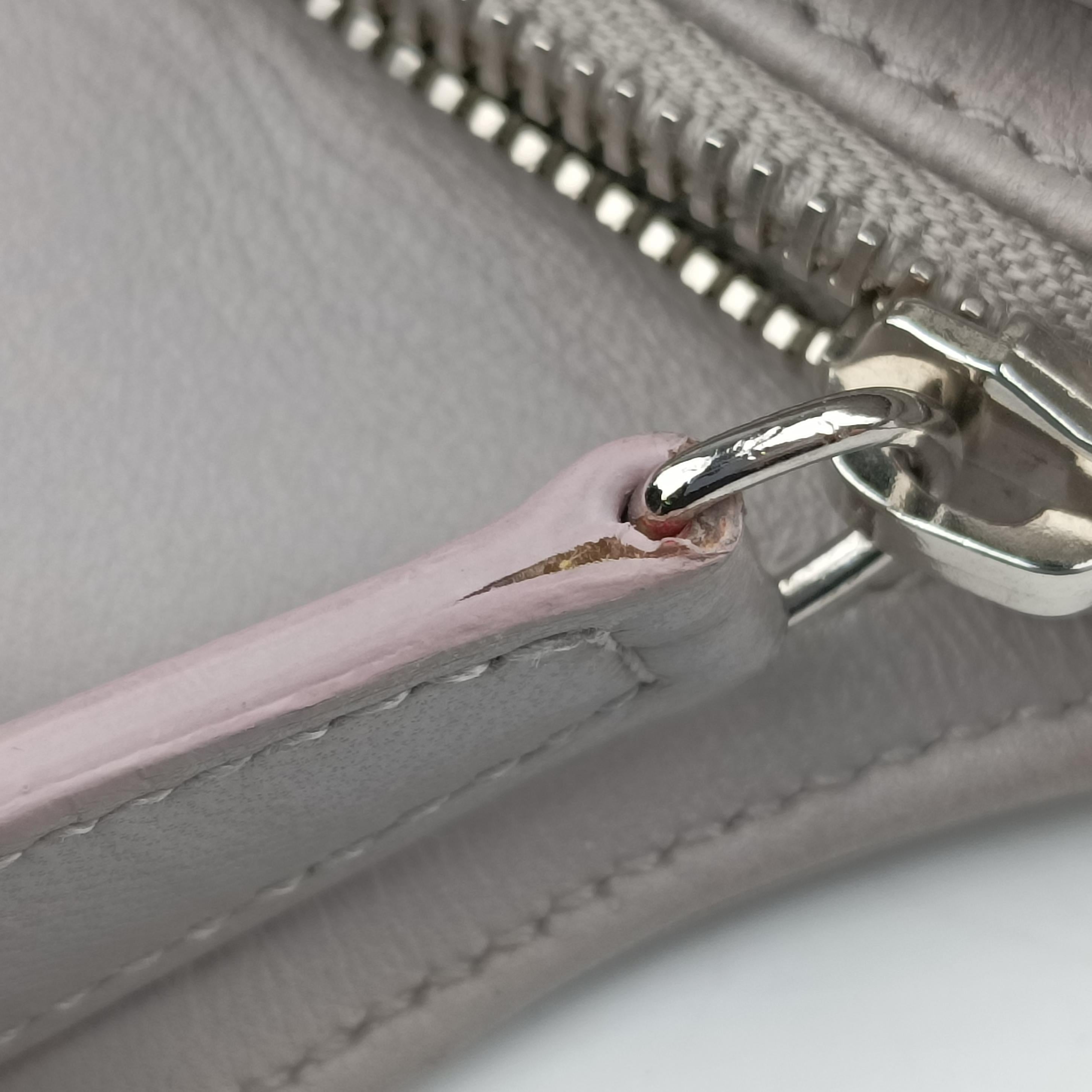 Pre-owned Christian Dior Granville Grey lambskin  shoulderbag | stylenewstar