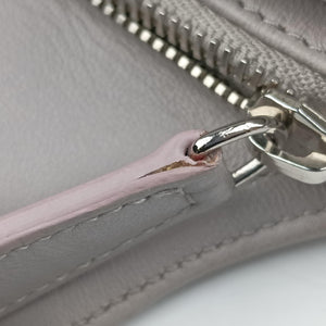 Pre-owned Christian Dior Granville Grey lambskin  shoulderbag | stylenewstar