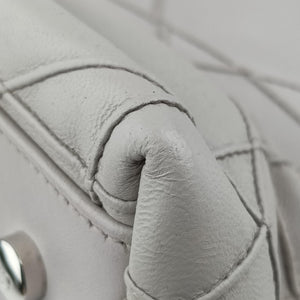 Pre-owned Christian Dior Granville Grey lambskin  shoulderbag | stylenewstar