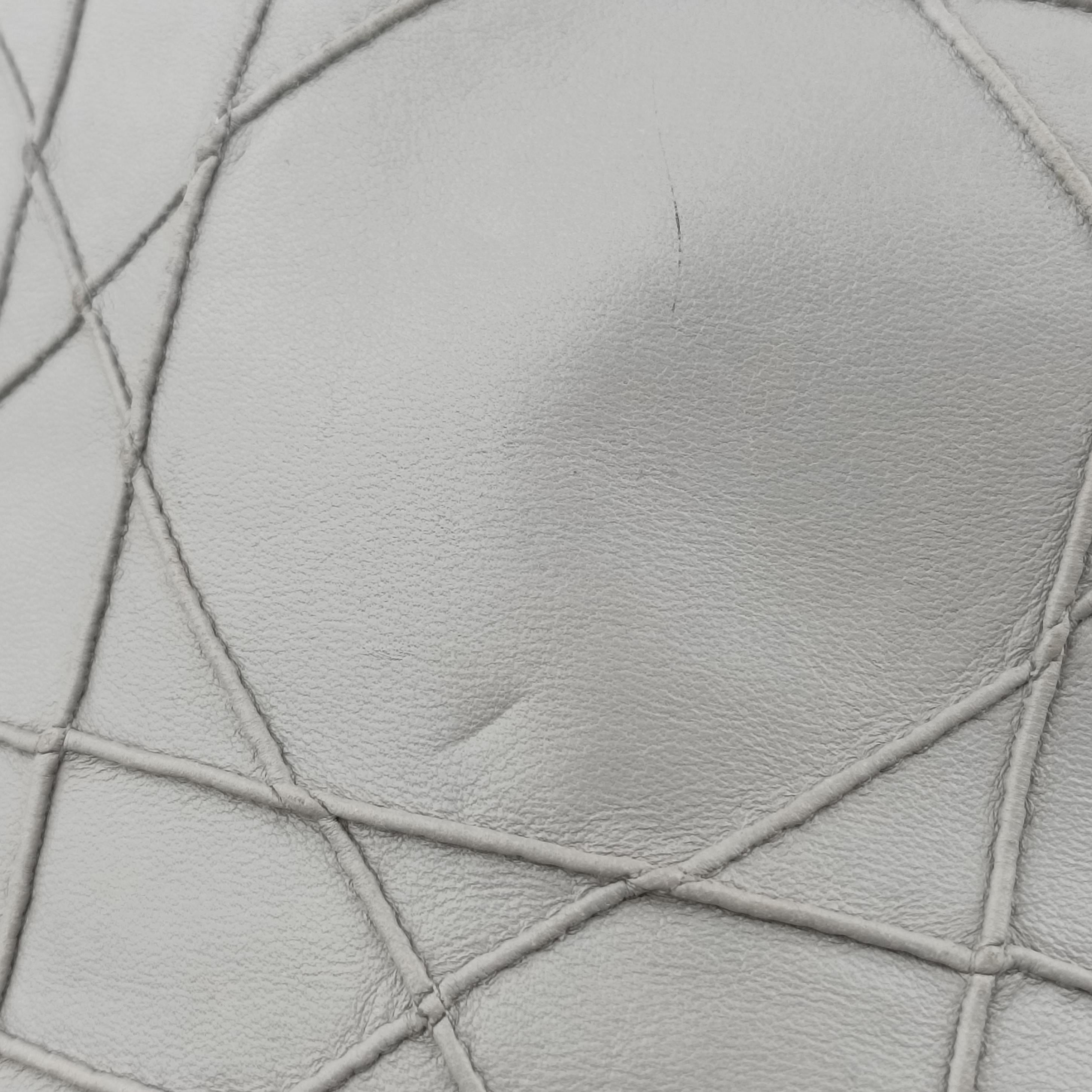 Pre-owned Christian Dior Granville Grey lambskin  shoulderbag | stylenewstar