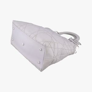 Pre-owned Christian Dior Granville Grey lambskin  shoulderbag | stylenewstar