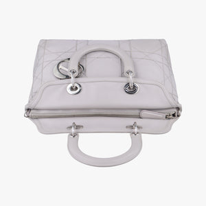 Pre-owned Christian Dior Granville Grey lambskin  shoulderbag | stylenewstar