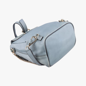 Pre-owned Chloe FAYE mini Grey leather  backpack/rucksack | stylenewstar