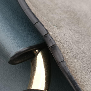 Pre-owned Chloe FAYE Blue × gray Suede × leather  shoulderbag | stylenewstar