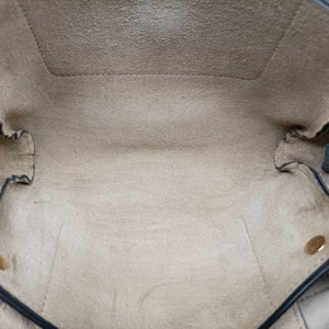 Pre-owned Chloe FAYE Blue × gray Suede × leather  shoulderbag | stylenewstar