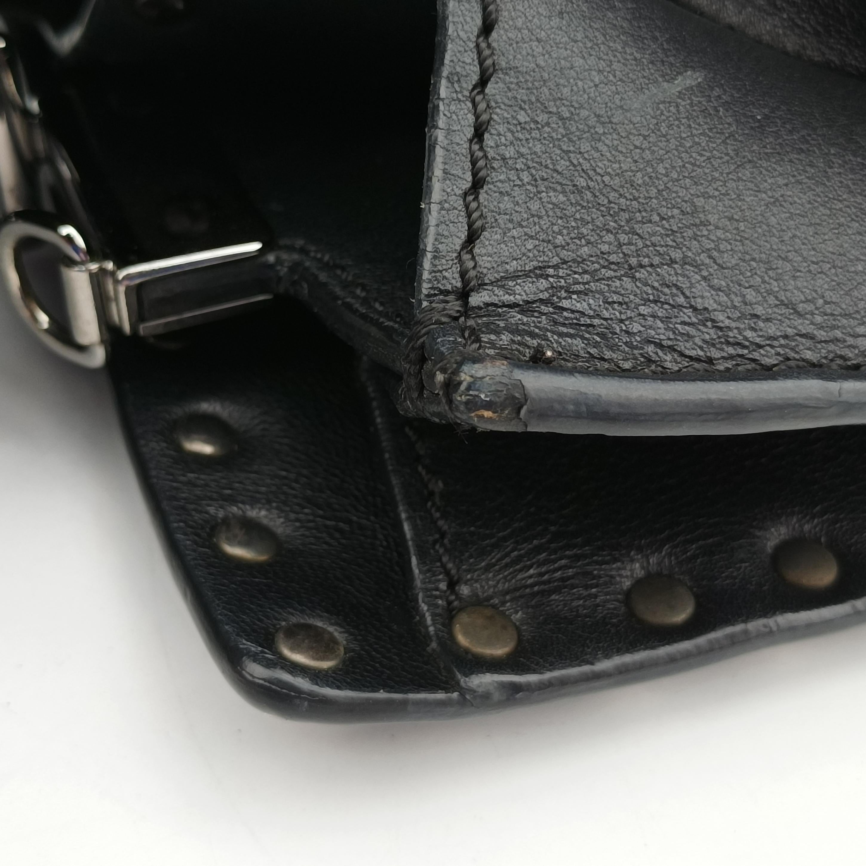 Vintage Valentino Rockstud Black Leather  shoulderbag | stylenewstar