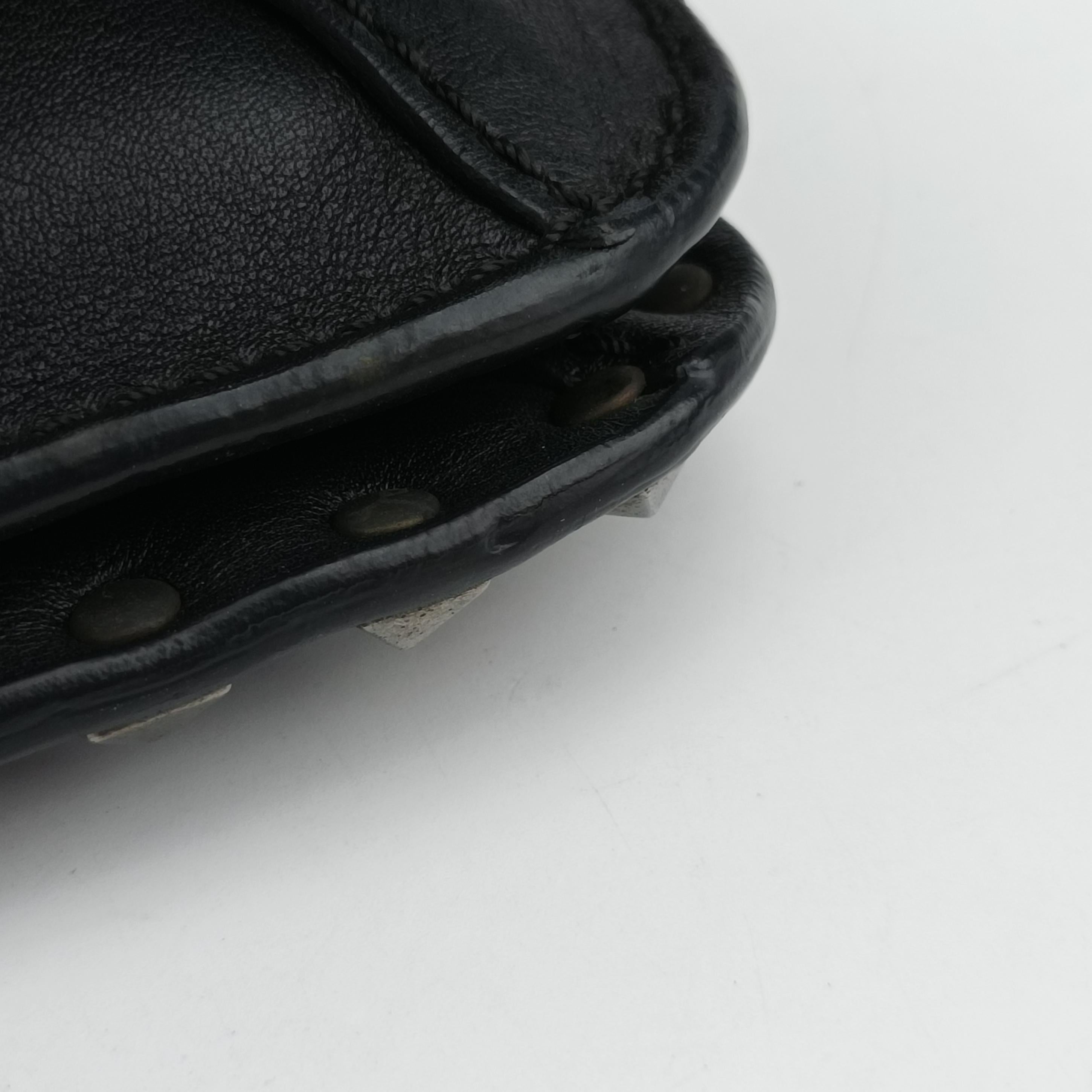 Vintage Valentino Rockstud Black Leather  shoulderbag | stylenewstar