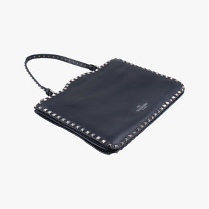 Vintage Valentino Rockstud Black Leather  shoulderbag | stylenewstar