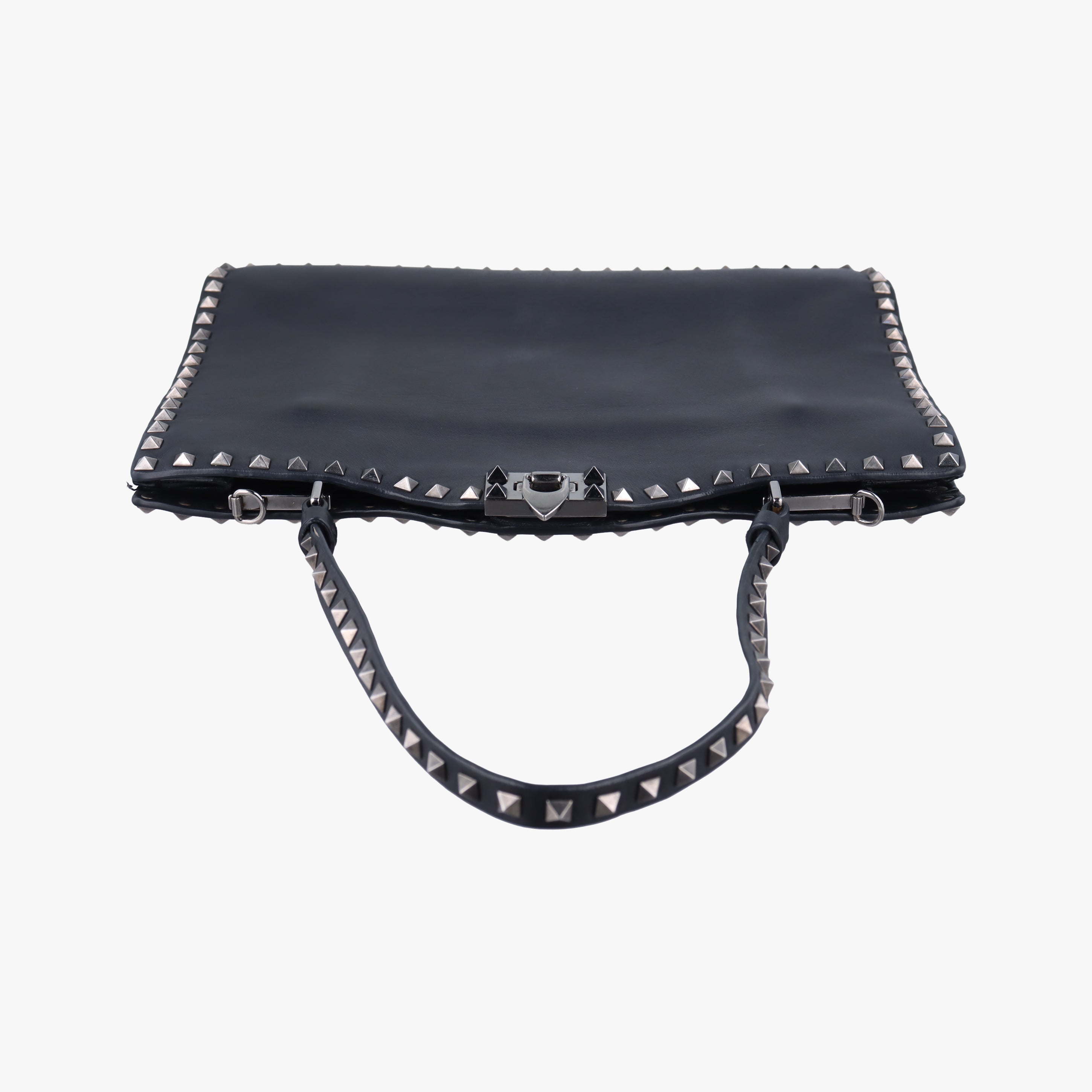Vintage Valentino Rockstud Black Leather  shoulderbag | stylenewstar