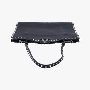 Vintage Valentino Rockstud Black Leather  shoulderbag | stylenewstar