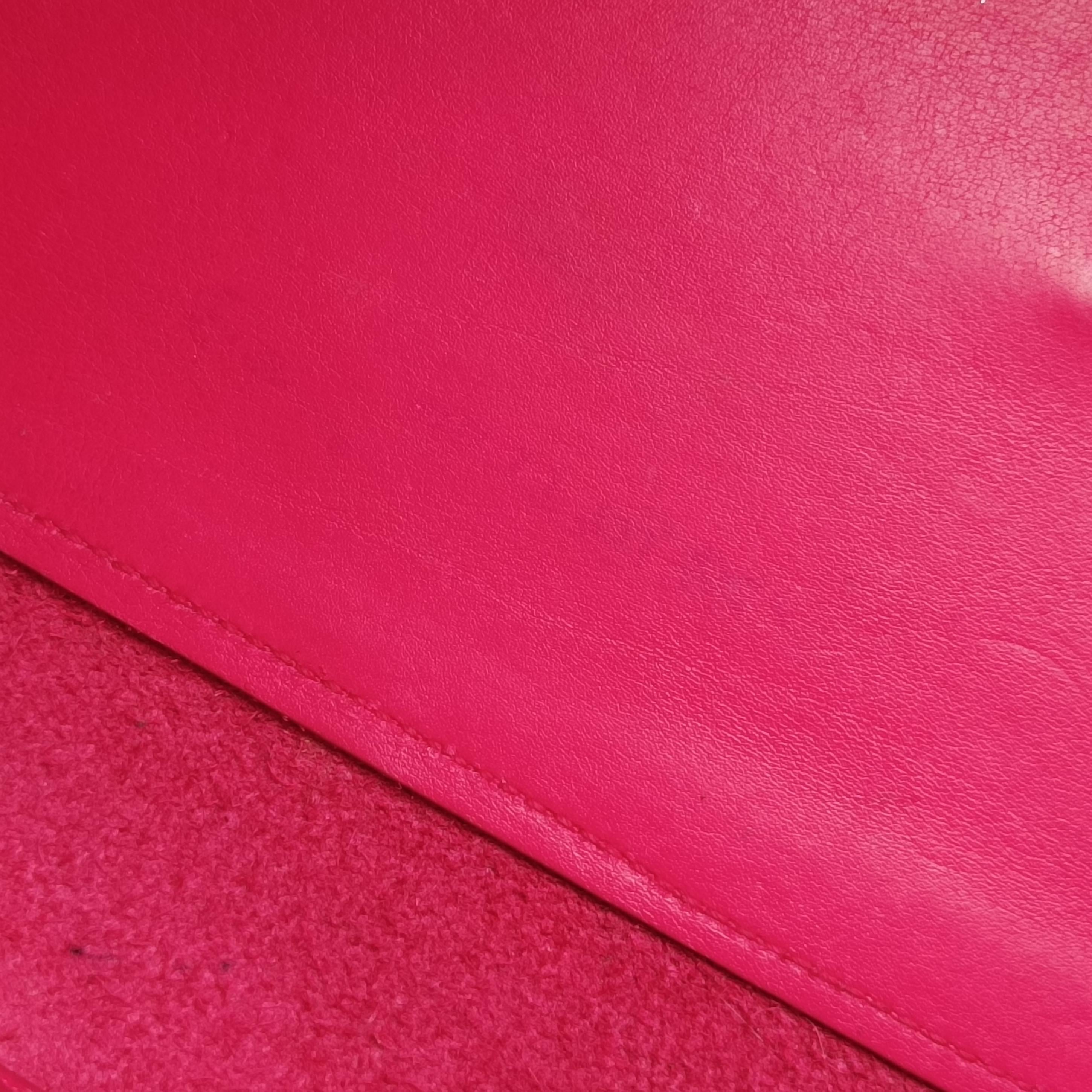 Pre-owned Yves Saint Laurent BABY CABAS Pink Leather 394461 shoulderbag | stylenewstar