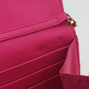 Pre-owned Christian Dior Lady Dior cannage Pink lambskin  shoulderbag | stylenewstar