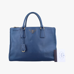 Vintage Prada Galleria Blue SAFFIANO Leather BN2274 handbag | stylenewstar