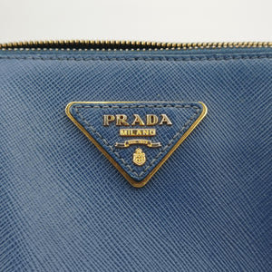Vintage Prada Galleria Blue SAFFIANO Leather BN2274 handbag | stylenewstar