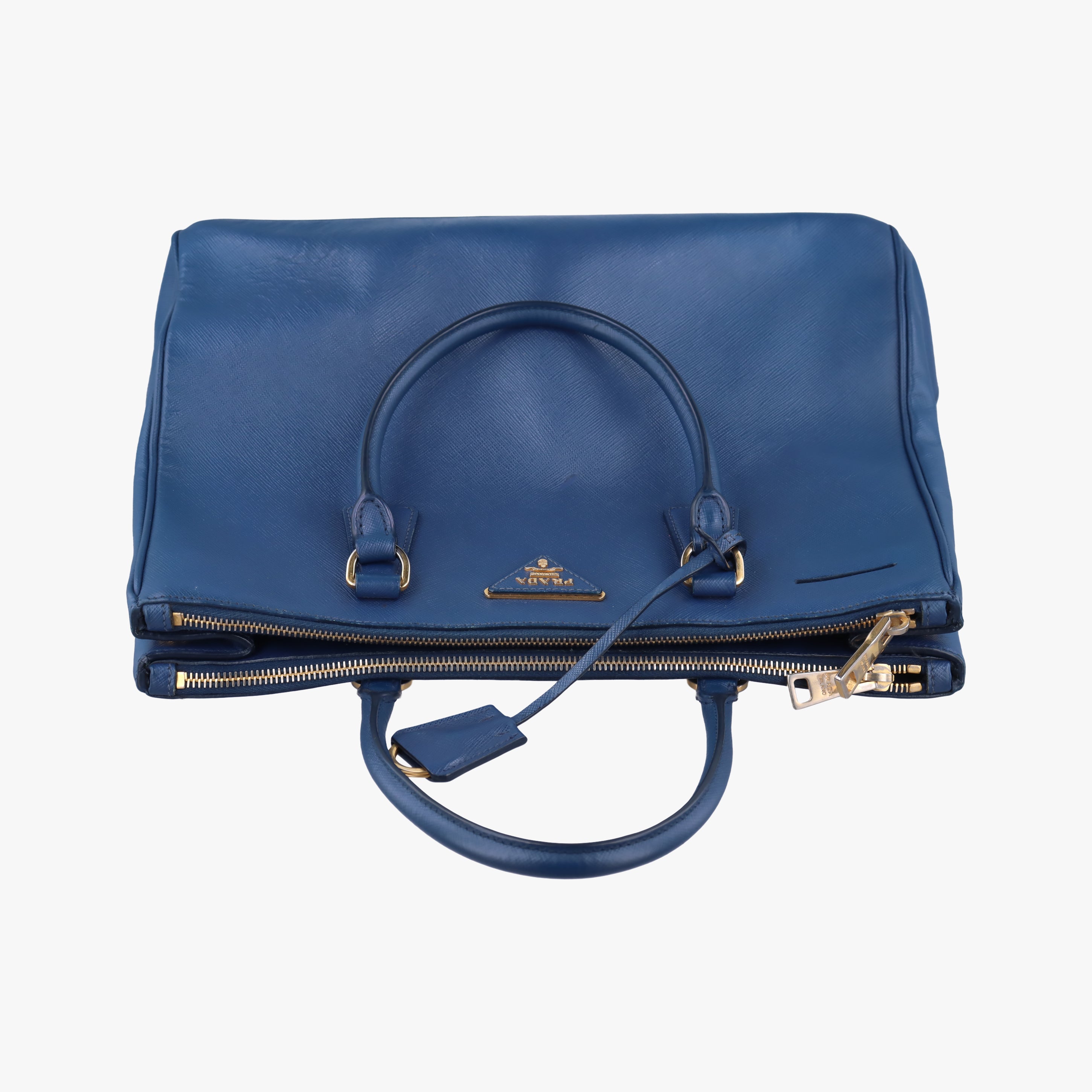Vintage Prada Galleria Blue SAFFIANO Leather BN2274 handbag | stylenewstar