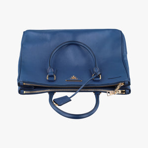 Vintage Prada Galleria Blue SAFFIANO Leather BN2274 handbag | stylenewstar