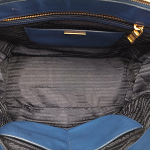 Vintage Prada Galleria Blue SAFFIANO Leather BN2274 handbag | stylenewstar