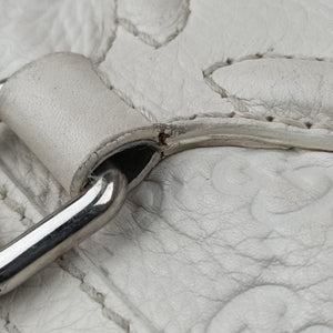 Pre-owned Gucci GG Neoprene White Leather 241101 shoulderbag | stylenewstar