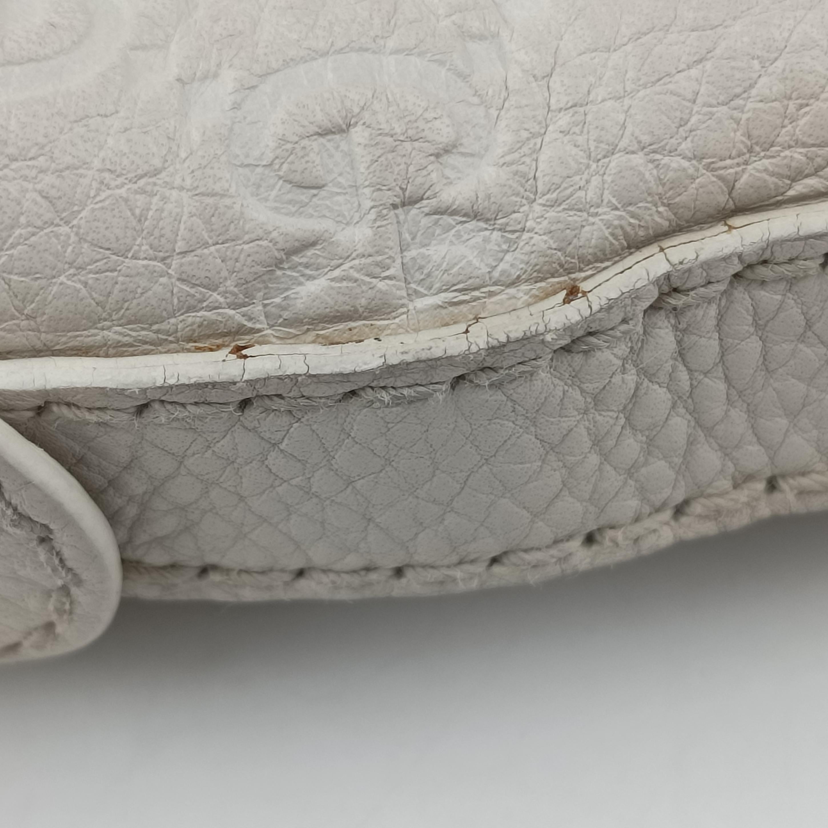 Pre-owned Gucci GG Neoprene White Leather 241101 shoulderbag | stylenewstar